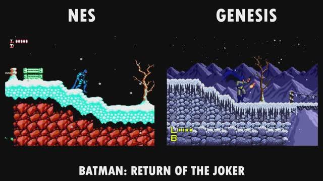 Сравнение игр Sega Genesis с играми консолей 3-го поколения - NES и Sega Master System смотреть онлайн