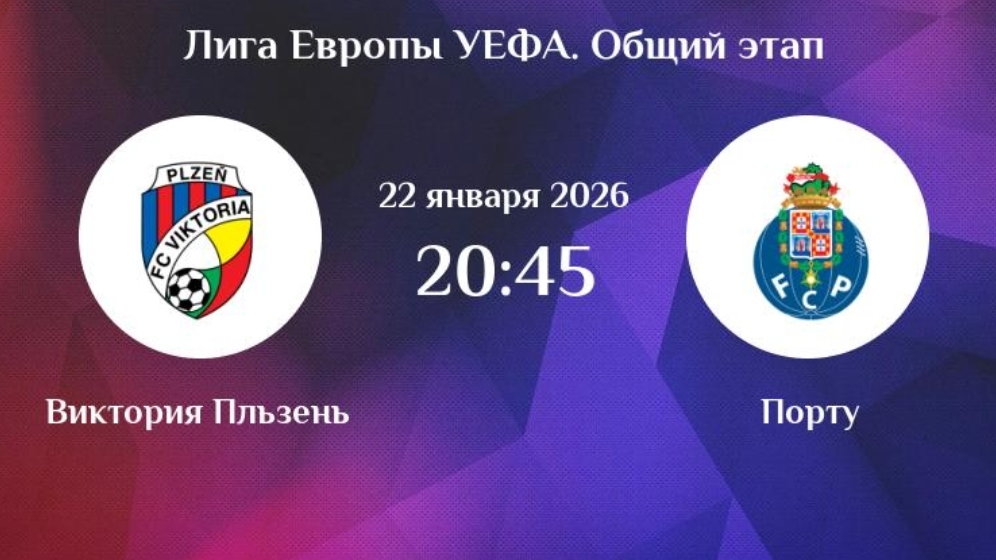 Виктория - Порту Лига Европы 22.01.26 симуляция прямая трансляция матча обзор матча футбол смотреть онлайн