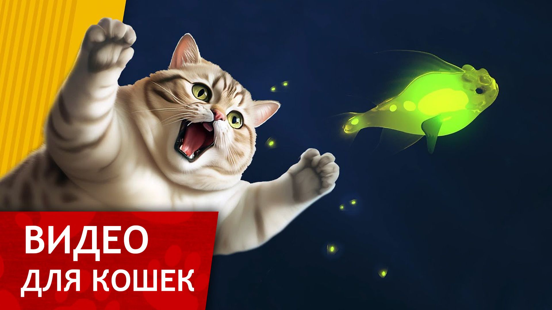 Видео для кошек - Волшебная рыбка заворожит твоего кота! (Развлеки своего кота) смотреть онлайн