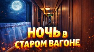 Ночь в старом вагоне купе. Про поезда