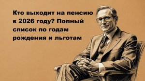 Какие года пойдут на пенсию в 2026 году
