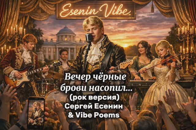Вечер чёрные брови насопил..(рок версия) Сергей Есенин & Vibe Poems смотреть онлайн
