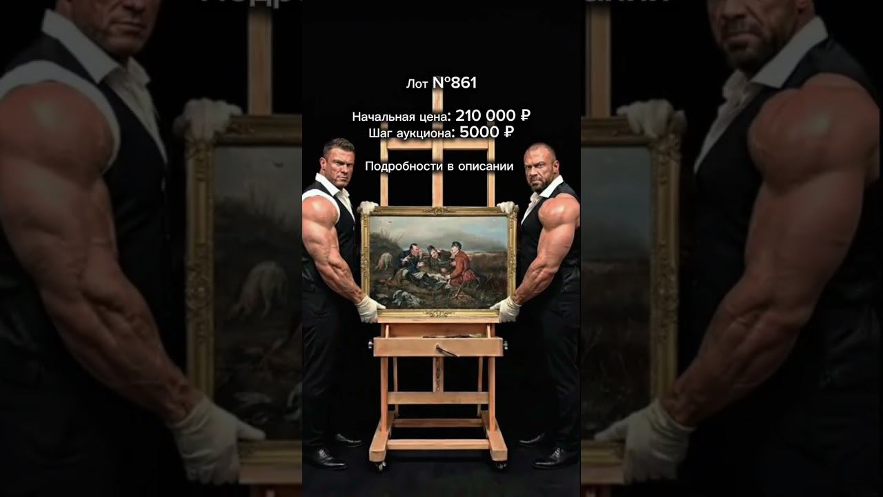 Лот №861 Василий Перов “Охотники на привале” 60х90 см смотреть онлайн