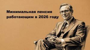 Минимальная пенсия работающим в 2026 году