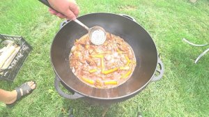 КАК ПРАВИЛЬНО ПРИГОТОВИТЬ УЗБЕКСКИЙ ПЛОВ В КАЗАНЕ НА КОСТРЕ