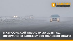 В Херсонской области за 2025 год оформлено более 57 000 полисов ОСАГО