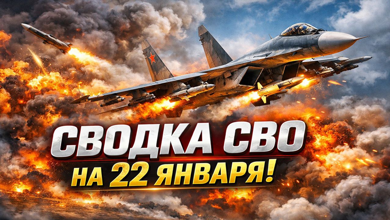 СВОДКА БОЕВЫХ ДЕЙСТВИЙ НА 22 ЯНВАРЯ, КАРТА СВО, НОВОСТИ, СВО НА УКРАИНЕ ВОЙНА 22.01.2026 смотреть онлайн