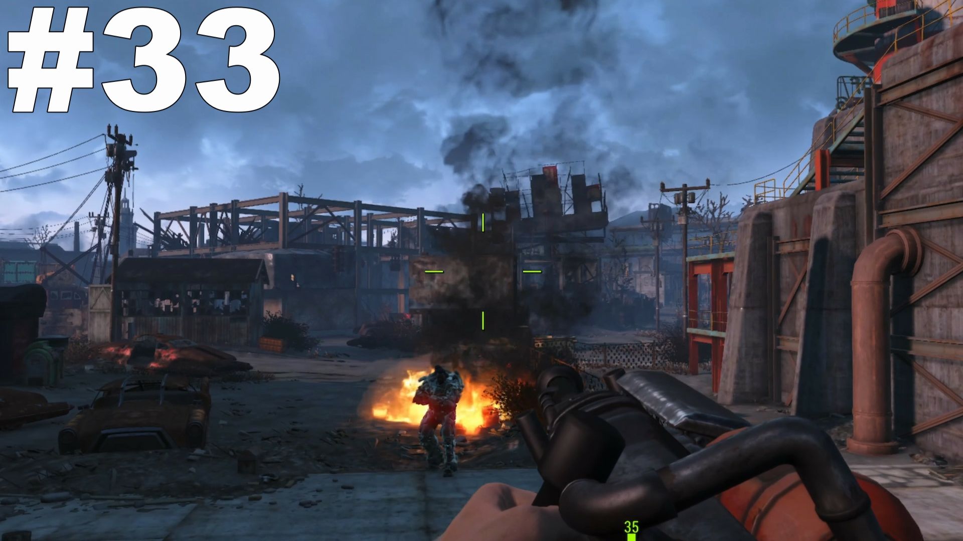 ▶Fallout 4. Нордхаген - Бич: Дикие гули(Рыбный завод "Четырехлистник"). #33 смотреть онлайн