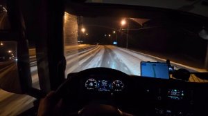 Дальнобой  зимой.Тяжёлые рейсы продолжаются.