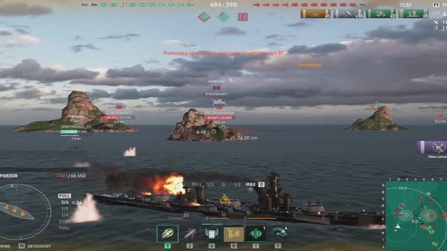 Мир кораблей (World Of WarShips).Линкор Корнилов смотреть онлайн