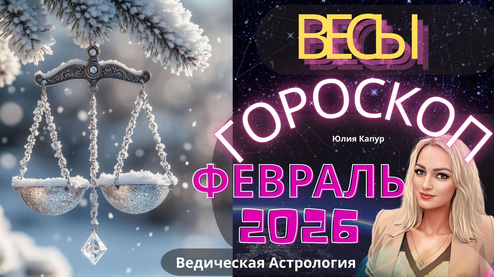 Весы ♎ - гороскоп на Февраль 2026 года. От Юлии Капур смотреть онлайн