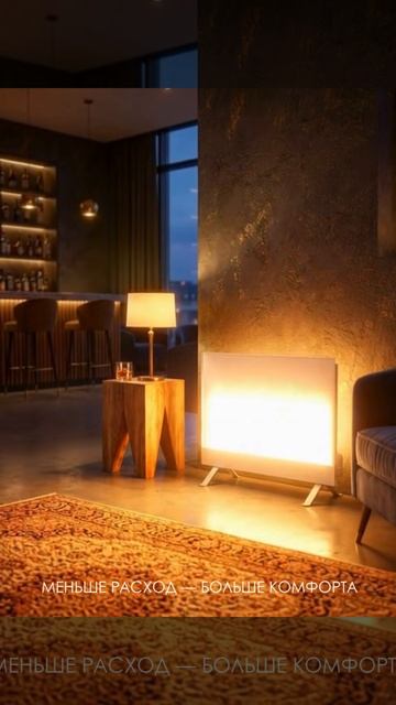 Инфракрасный интерьерный обогреватель из стекла Теплофон Glassar 800 белый гостиница смотреть онлайн