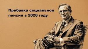 Прибавка социальной пенсии в 2026 году