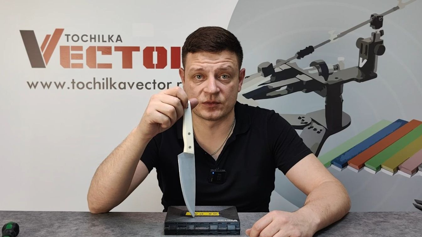 181. Заточка кухонного ножа с пояснениями, для начинающих смотреть онлайн
