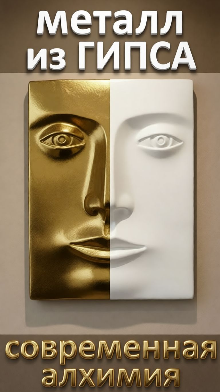 МЕТАЛЛ из ГИПСА - современная АЛХИМИЯ смотреть онлайн