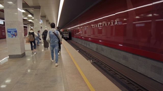 4K.Moscow Metro Station Kommunarka (Sokolnicheskaya Line) смотреть онлайн