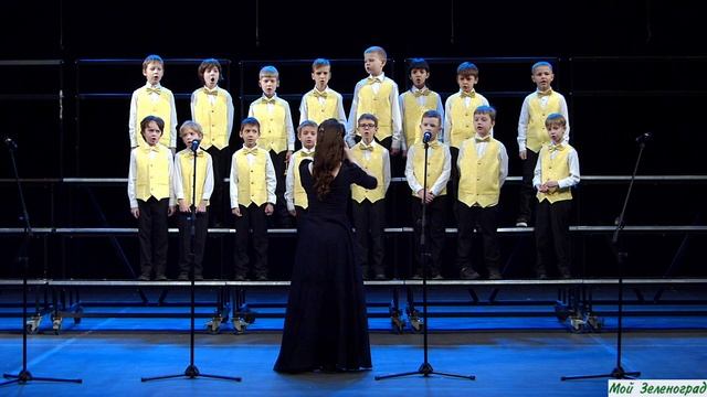 Младший хор хоровой капеллы мальчиков «Орлята» - В ночном саду (сл. и муз. В. Шишкарёва) смотреть онлайн