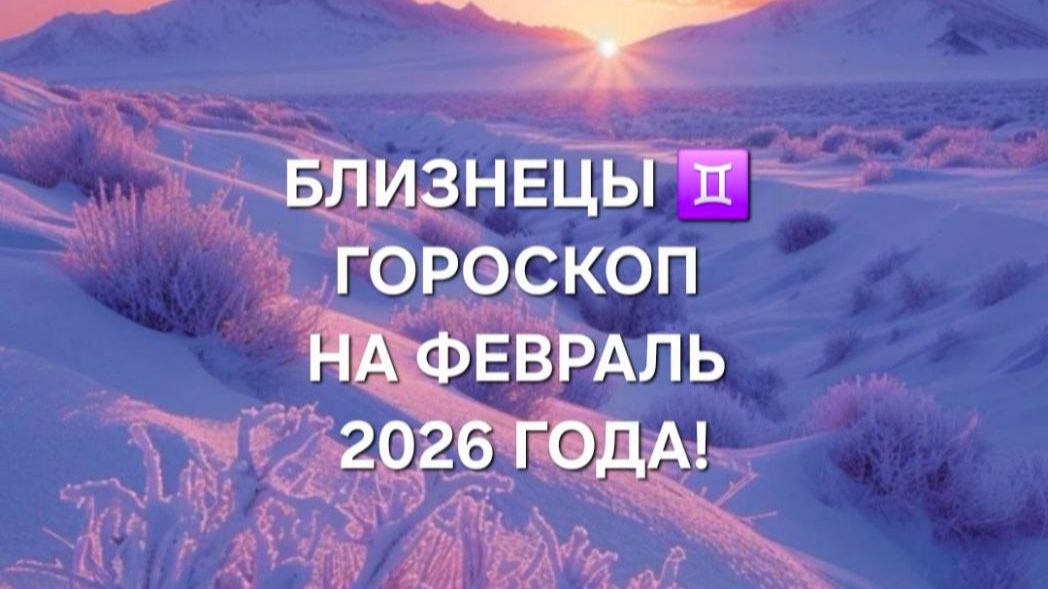 БЛИЗНЕЦЫ!♊ ГОРОСКОП НА ФЕВРАЛЬ 2026 ГОДА! смотреть онлайн