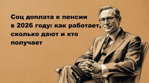 Соц доплата к пенсии в 2026 году