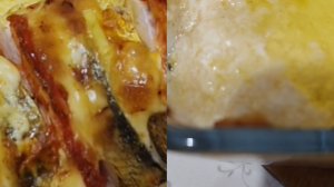 Запеченая манная  каша😋//а также рыбка👌