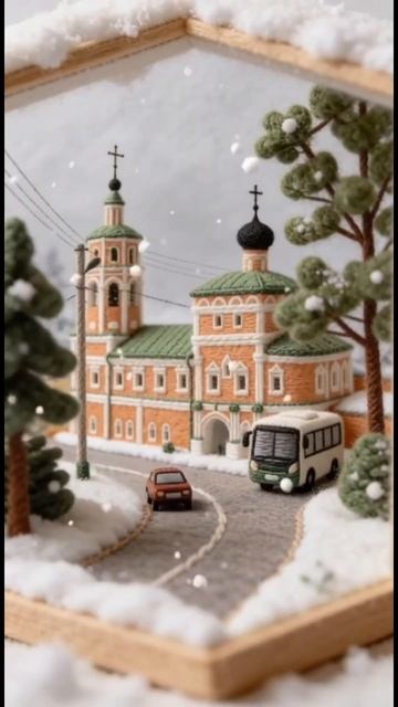 Рождественский город в вязаном стиле: уютная сказка наяву смотреть онлайн