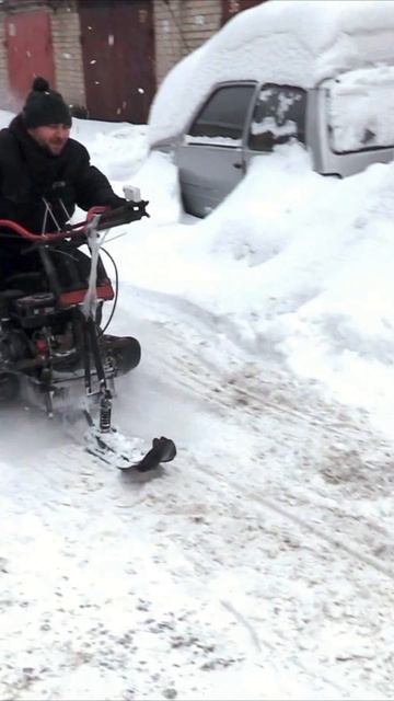 Большой детский снегокат для взрослых!