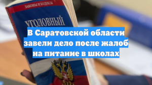 В Саратовской области завели дело после жалоб на питание в школах