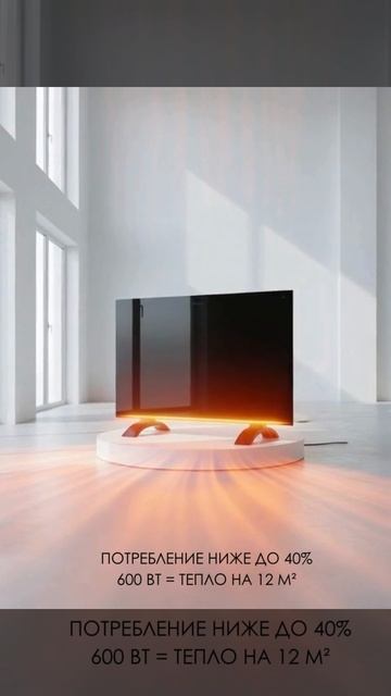 Инфракрасный стеклянный обогреватель Теплофон Глассар черный 600Вт смотреть онлайн