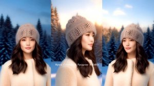 КРАСИВАЯ ЗИМНЯЯ ШАПОЧКА "ИСКОРКА"