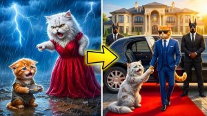 Она выгнала голодного котенка под дождь, не ожидала такой финал.