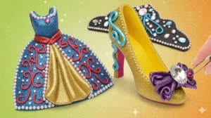 Сверкающие наряды принцессы 👑✨ DIY из глины 💖