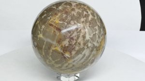 Шар агатовый с жеодами, диаметр 153мм, 5778г. 2043085