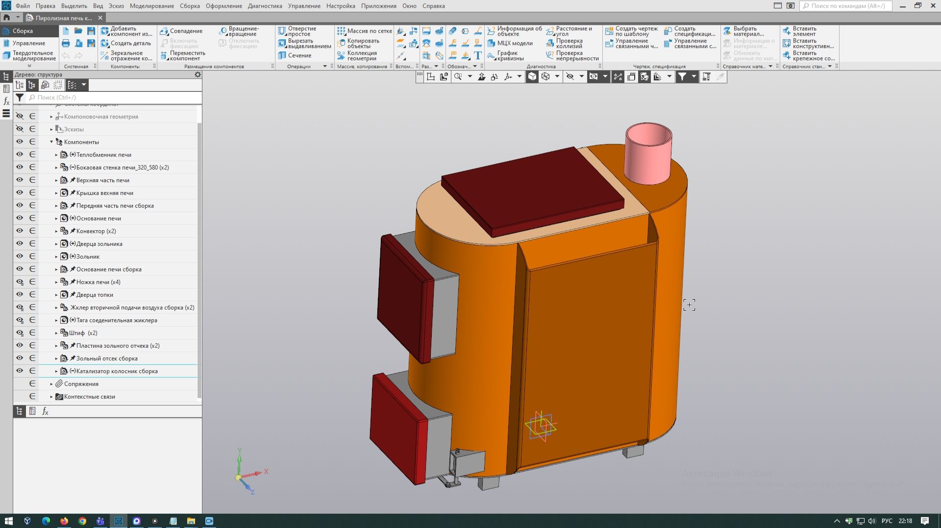 Проект печи длительного горения по материалам из интернета