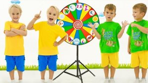 Крис играет с Волшебным колесом - Веселые истории с друзьями.