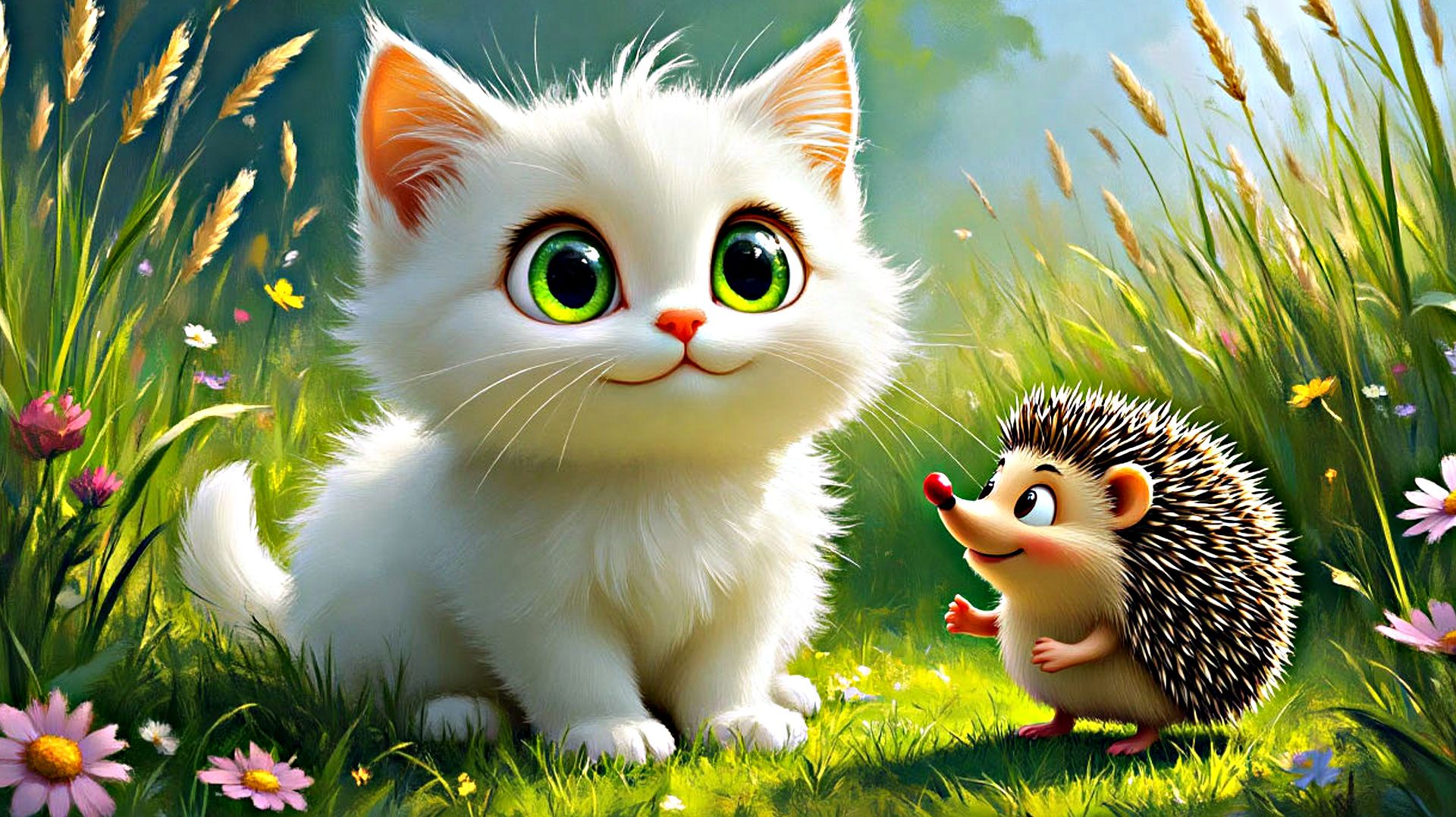 Мультик для детей! Ежик и Котенок: Лучшие друзья против всех страхов! смотреть онлайн