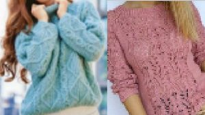 Ажур Араны Пуловеры Джемперы Свитеры спицами.