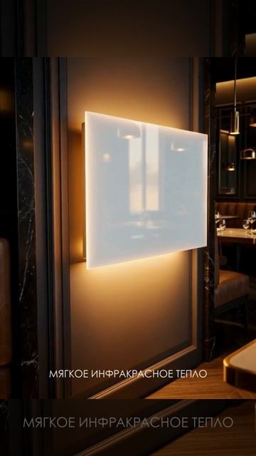 Инфракрасный стеклянный обогреватель Теплофон Glassar 400Вт (белый) для интерьера ресторан смотреть онлайн