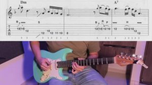 Cant Turn Back Blues in Dm(guitar solo,tab,backing track)