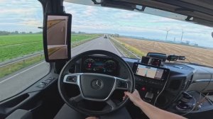 🇩🇪 Германия - Поездка по трассе A3 🚛 Взгляд из кабины