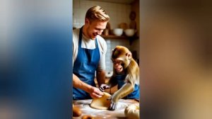 Весёлые обезьяны 🐒, помощники по хозяйству