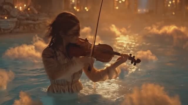 Когда скрипка встречается с металлом - кинематографично, футуристично и гипнотизирующе смотреть онлайн