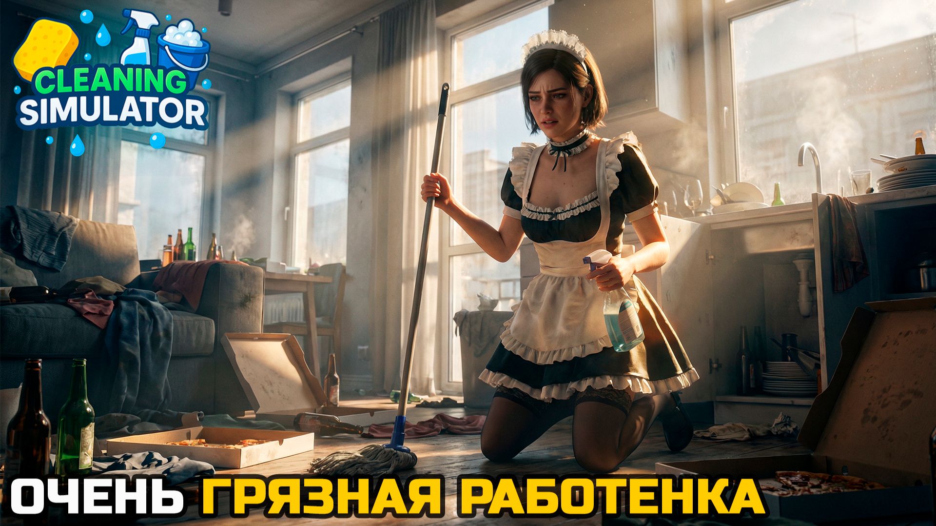 ГРЯЗНЫЕ ПЯТНА БУДУТ НАКАЗАНЫ - Cleaning Simulator смотреть онлайн