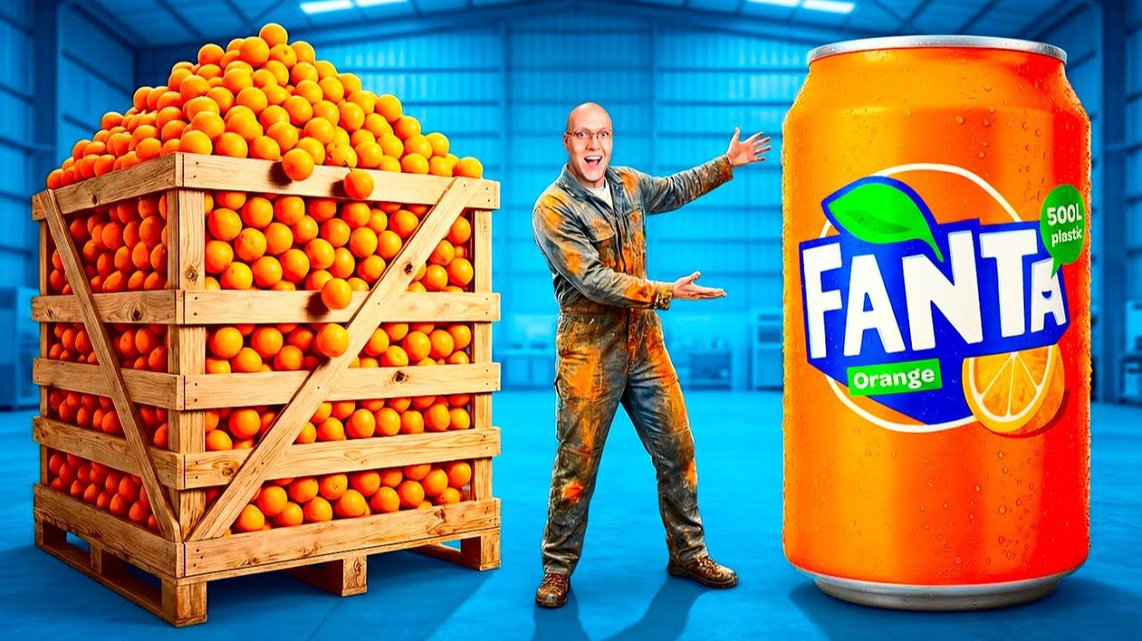 [vanzai] Я СДЕЛАЛ ГИГАНТСКУЮ FANTA ИЗ 1 ТОННЫ АПЕЛЬСИНОВ !!! смотреть онлайн