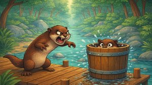 Выдра в ведро от выдры нырнула. (ДЕТСКАЯ СКОРОГОВОРКА)