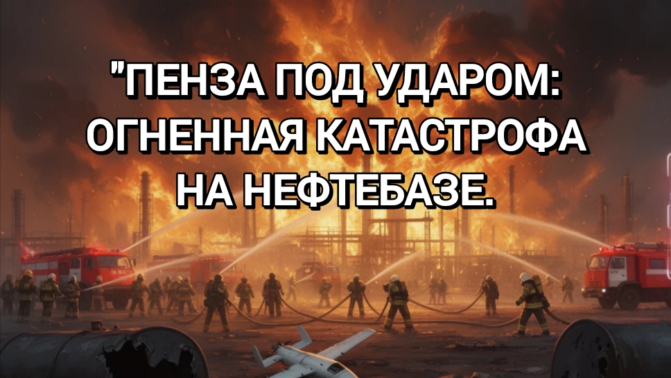 Крупнейший пожар в Пензе: Нефтебаза пылает, задействованы все силы. смотреть онлайн