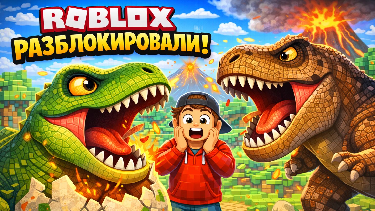 РОБЛОКС ВЕРНУЛСЯ! ПЕРВОЕ ЯЙЦО = МЕГА ДИНОЗАВР?! смотреть онлайн