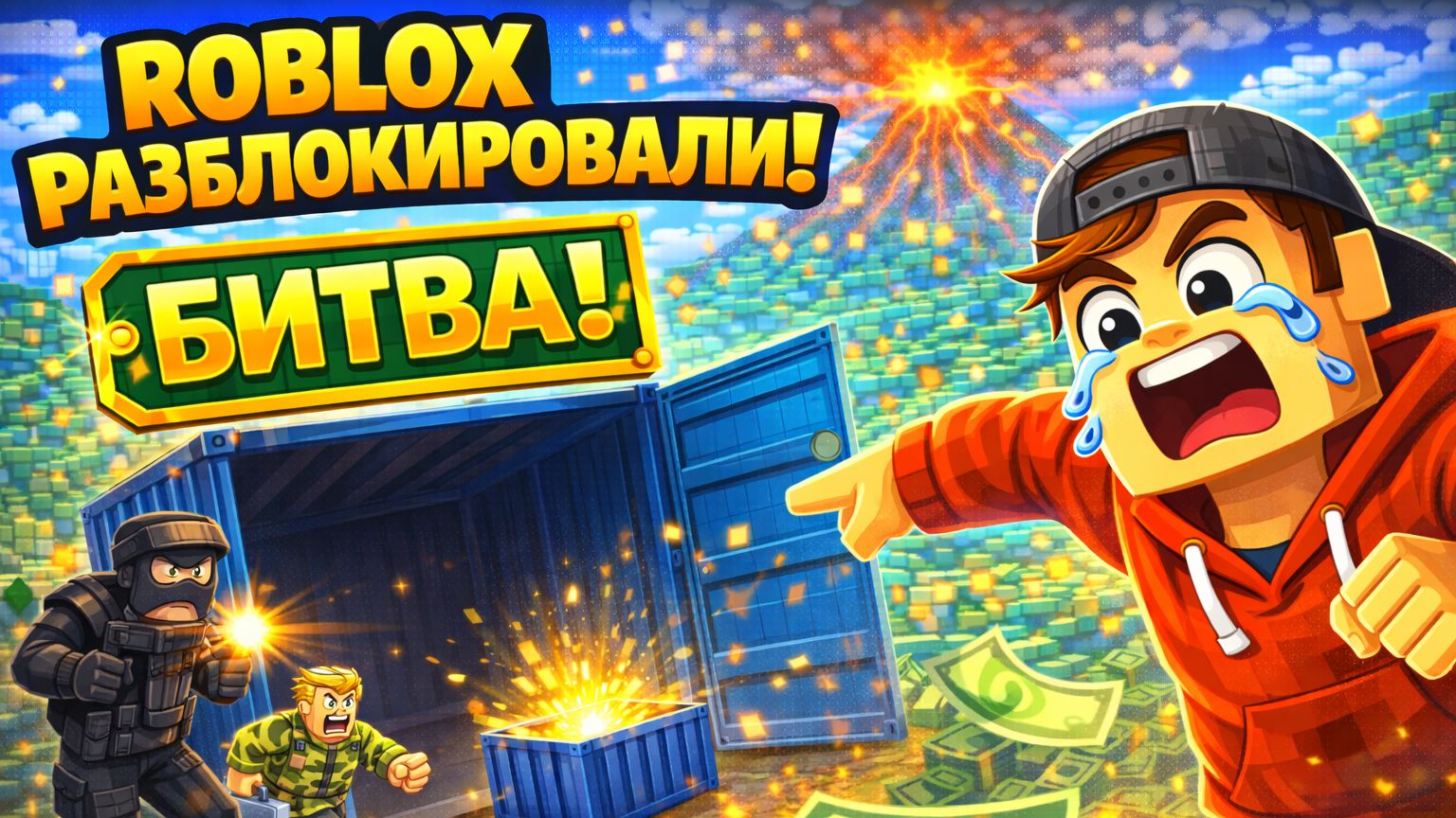 ROBLOX РАЗБЛОКИРОВАЛИ! Битва за контейнер на аукционе ⚔️ смотреть онлайн