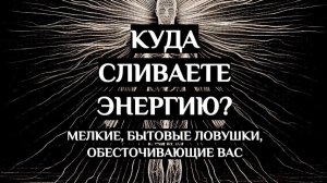 ❗️КУДА УХОДИТ ВАША ЭНЕРГИЯ? УТЕЧКИ.❗️