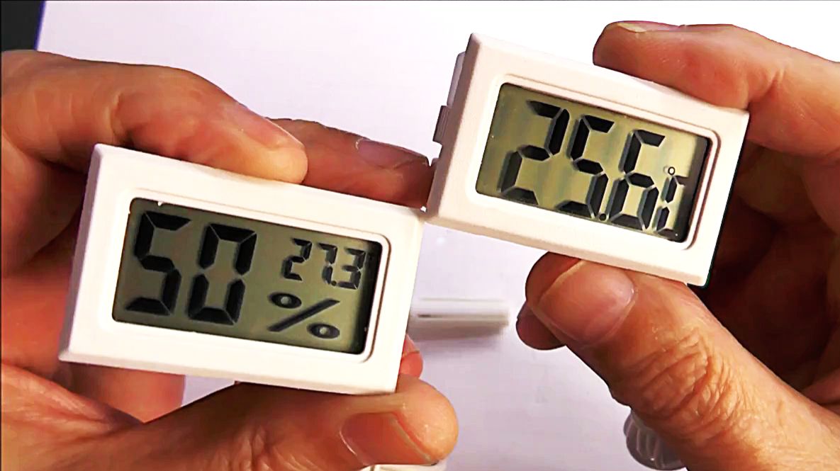 Как настроить точность градусника и другие подробности электронного термометра, гигрометра. смотреть онлайн