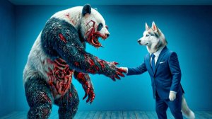 Zoochosis ПАНДА!! Полный фильм! Хаски Бандит Говорящая собака